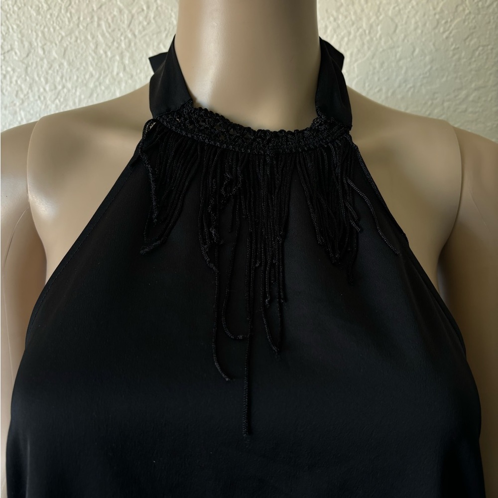 Zara Basic Collection Black Halter Top Dress - image 3